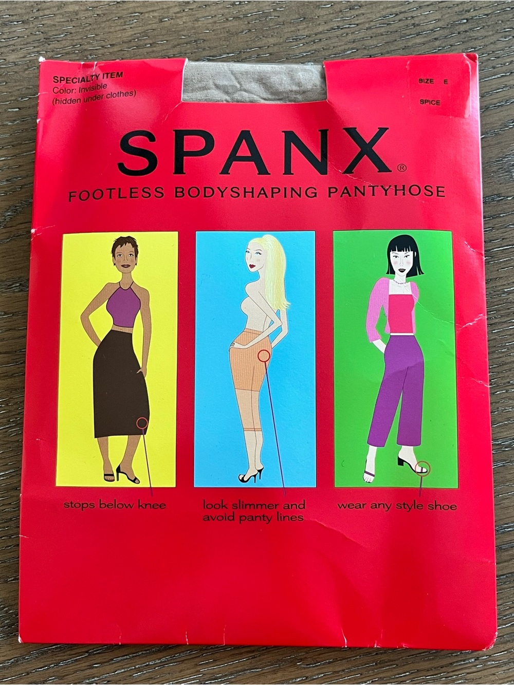 SPANX Vintage Spice Color Footless Bodyshaping Pantyhose Size E